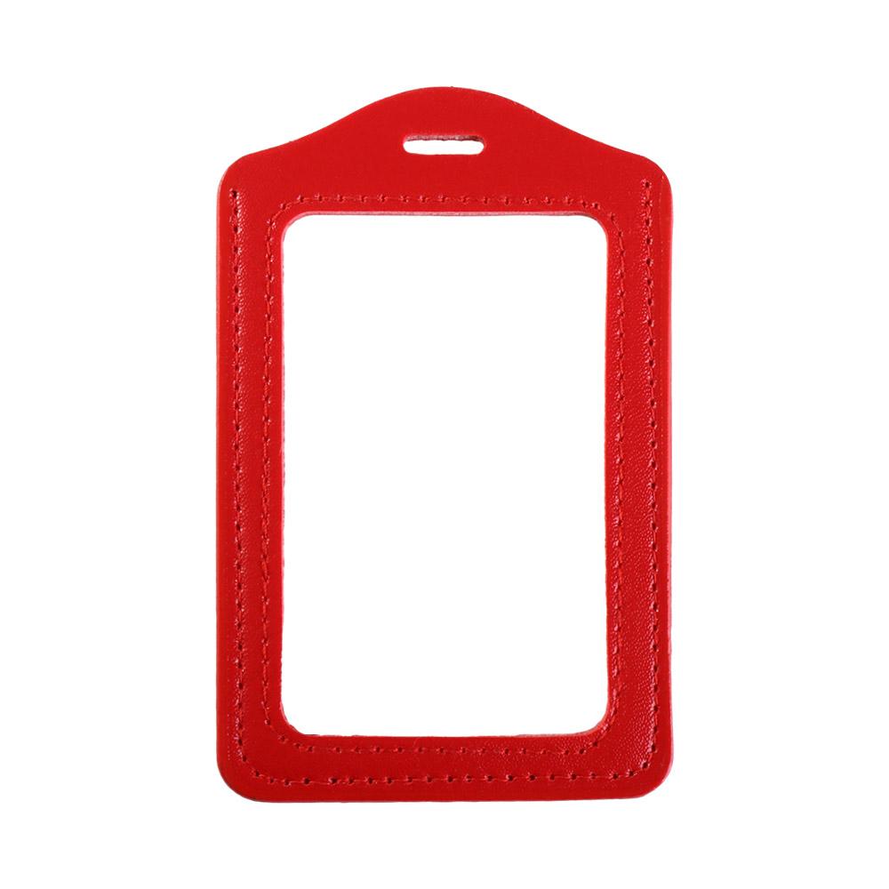 Custodia Porta Badge in Ecopelle Trasparente Porta Badge Lavoro Porta Biglietti da Visita Colorata Copri Badge Dipendente Carta di Credito