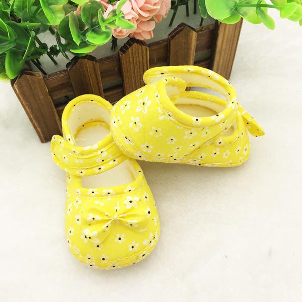 Kids Baby Bowknot Printing Newborn Cloth Shoes YE 13