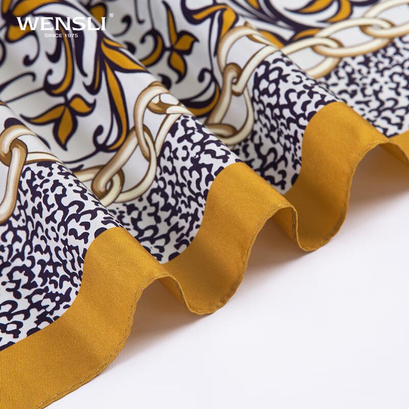 WENSLI Jin Ge 100% Mulberry Silk Square Scarf