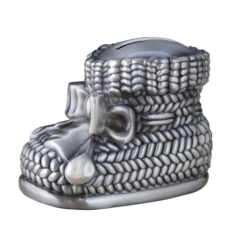 Creative Cartoon Bow Shoes Metal Piggy Bank Cute Big Shoes Change Piggy Bank for Children s Gifts Home Piggy Bank