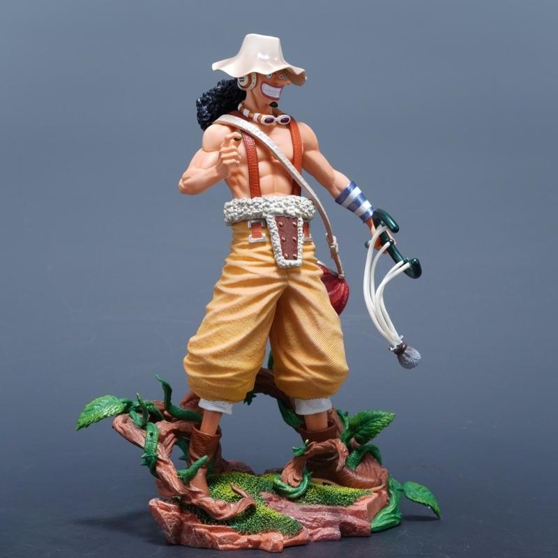 25cm/9,84in Anime One Piece Figúrka Usopp Akčné figúrky PVC Soška Stolová ozdoba Zberateľský model Hračky Darčeky