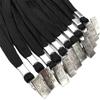 100 Pcs Lanyard with Clip Safety Lanyards Flat Neck Lanyard Neck Straps Black Lanyards for School Activity Classroom