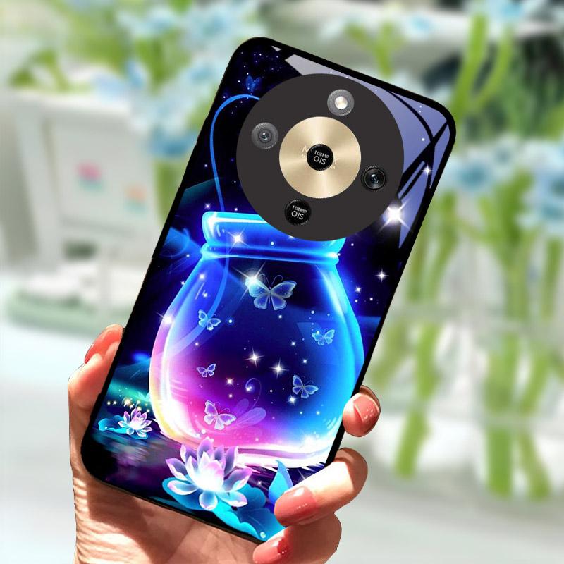 For Honor X9d HonorX9d Case MTN-NX1 Luxury Painted Cover Tempered Glass Phone Casing For Honor X 9 D Fundas Coque Camera Protect