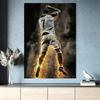 Ronaldo Dynamischer Stil Rahmenloses Motivierendes Fußball Leinwandkunst Poster