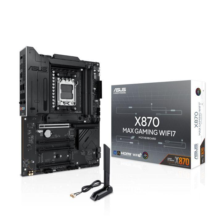 Carte Mère - ASUS - X870 MAX GAMING WIFI7 - Wi-Fi 7 - DDR5 - Socket AM5