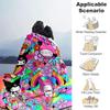 1pc My Melody Kuromi and Friends Themed Blanket, Cute Design for Room Decor, Soft Throw Blanket Perfect As Birthday Gift or Housewarming Present, Suit