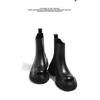 Thick-soled heightening super fire street explosion Martin short boots children British style autumn new Chelsea single boots