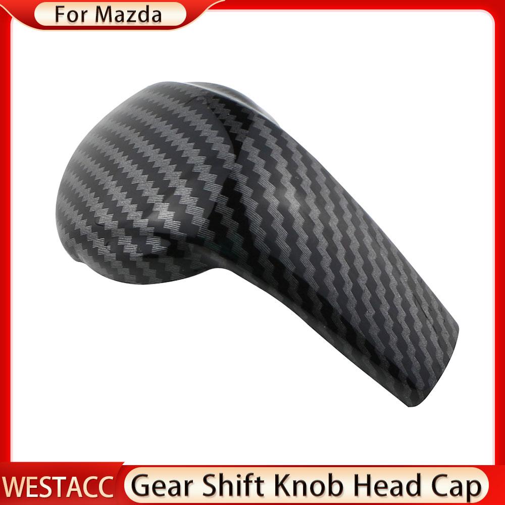 Car Gear Shift Knob Sticker Trim Protective Cap Cover for Mazda 2 3 6 BM GJ Demio CX3 CX5 CX8 CX9 Axela 2014 - 2022