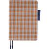 Hobonichi Techo Cousin Size Notebook Shirt Check (A5) Cover, Fabric/Brownie
