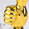 1 Styck Mini Segertroféer Prisutdelningar Tummen Upp Trofé Plast Guldtroféer Uppmuntran För Hem Skrivbordsdekor
