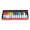 Acrylic Paint Set DIY Fluid Waterproof 12 Colors 20ml Each Fast Drying Safe Harmless Art Craft Paints for Wood Fabric