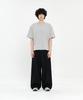 SIGNATURE Single-Pleat Wide Slacks [Black]