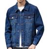 Erkek Denim Ceket Uzun Kollu Çok Cepler Yaka Düz Renk Tek göğüslü Hırka Gevşek Kore Tarzı Erkekler Bahar Sonbahar Ceket