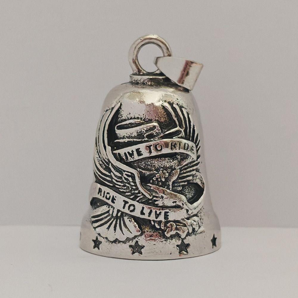 Small Size Motorcycle Guardian Bell Live to Ride Biker Good Luck Charm Evil Spirit Trap Bell  Men