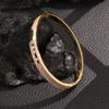 ZAKOL Design di Nicchia Pavé Micro Zirconi Cubici Bracciale Tre Zirconi Rotondi Bracciale Aperto a Scatto Moda Festa Zircone Regalo