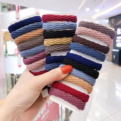 20pcs Women Elastic Hair Bands Girls Big Rubber Band Ponytail Holder Hair Accessories