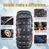 Universal Car Tire Anti-Skid Chain for Winter Snow and Mud - Emergency Extrication for Sedans