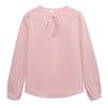 Mode Neue 2024 Herbst Langarm Oansatz Büro Dame Rosa Chiffon Bluse Shirt Frauen Tops Blusen Shirts J477