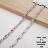 XUPING Jewelry Iced Out Synthetic CZ Colorful Gemstone Artificial Stone Clasp Gold Color Plated Pink Women Heart Tennis Bracelet