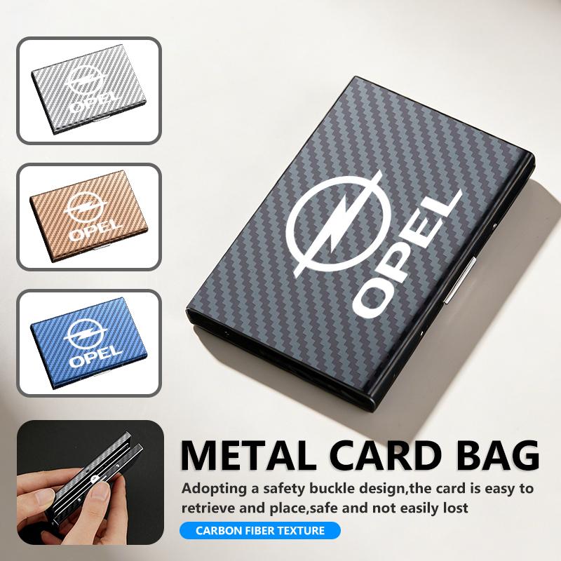 For Opel Multi-functional Car Styling Credit Card Clip Protector Cover Cards Case Storage Bag Corsa Mokka Astra Cascada Adam