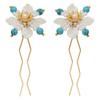 Tassel Ancient Hair Stick Pearl Hanfu Hairpin Antique Flower Hair Comb  Women
