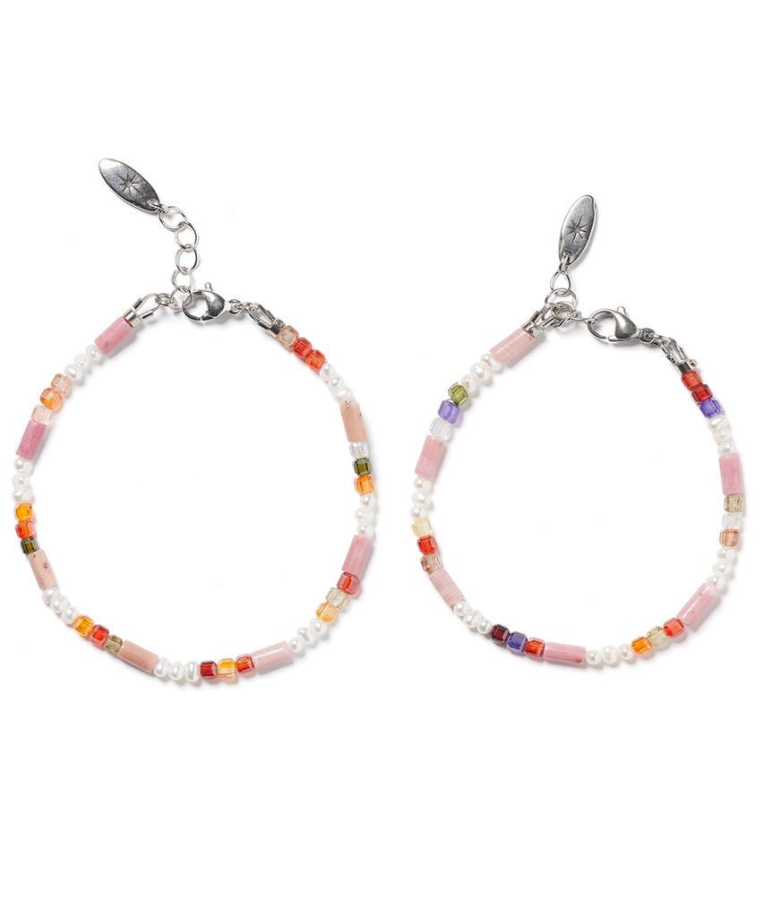 Polalita Pastel Mix Mini Pearl Bracelet (Plt-Br-026_Pk)