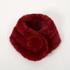 New Polyester Imitation Rabbit Fur Windproof Scarf for Women Winter Thickened Plush Warm Custom Scarf