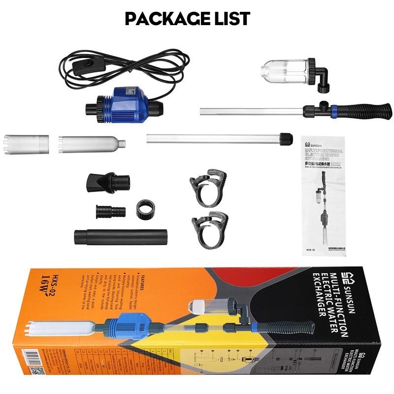 Electric Aquarium Water Change Pump Water Changer Gravel Cleaner Siphon for Fish Tank Water Filter Pump Cleaning Tools