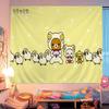 K-Kilakkuma Japanese Cartoon Printed Large Wall Tapestry Cheap Hippie Wall Hanging Bohemian Wall Tapestries Mandala Home Decor