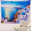 Black and White England Landmark Picnic Mat Hippie Trippy Tapestry Wall Art Meditation Decor for Bedroom Living Room Dorm, Red