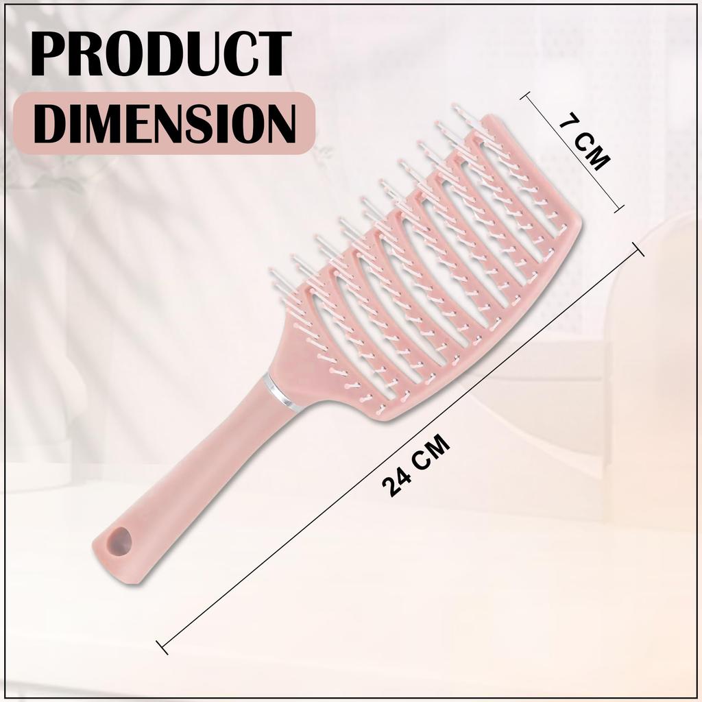 GLUN® Detangling Hair Brush for Curly, Straight, Wet & Dry Hair Pack of 1, Unisex Scalp Massage Comb for Salon, Home & Travel Use