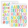 1-inch Letter Sticker Bright Film Art Body Waterproof Mobile Phone Case Water Cup Big Belly Cup DIY Alphanumeric Sticker