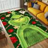 Grinch Christmas Living Room Non-Slip Area Rug Soft Carpet for Bedroom Game Playroom Sofa Office Home Decor Doormat Christmas Gift C9211504