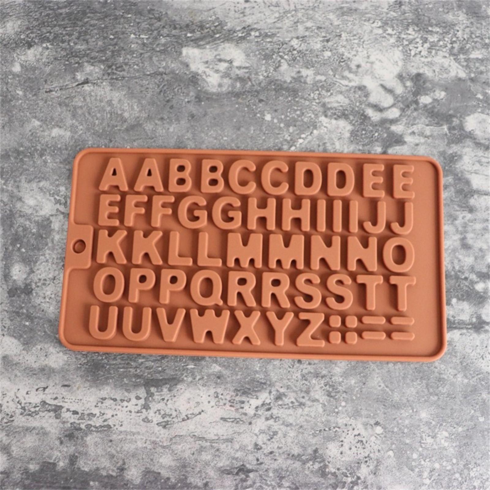 

Silicone World DIY Силиконовая форма для шоколада 26 букв, шоколадные инструменты для выпечки, силиконовая форма для торта, желе, конфеты, 3D-форма One Size