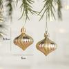 2PCS Red&white Christmas Hanging Decoration Plastic Santa Clause Christmas Tree Ornament Festival Party Supplies Xmas Baubles