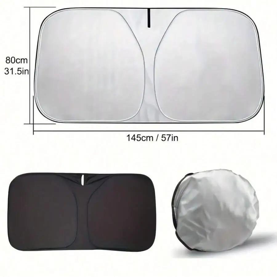 Sunscreen and Heat Insulation Sunshade for Car Front Windshield, Sunshade Cloth for Car Front Windshield