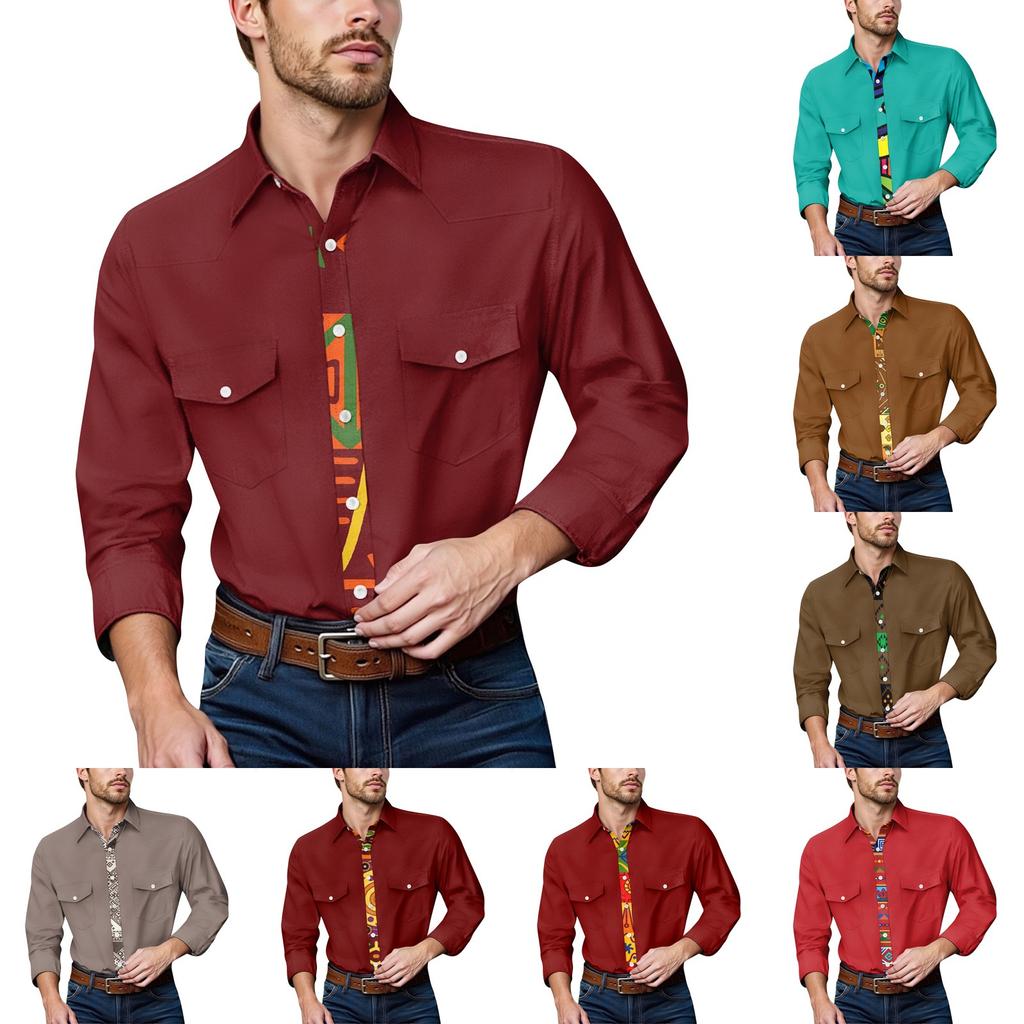 Men'S Fashionable Lapel And Shoulder Length Short Sleeved Casual Top