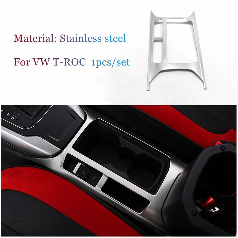 Stainless steel Inside Door Handle Bowl Cover Trim Frame Decoration For Volkswagen T-Roc TROC 2017-2022 Inner Car Accessories