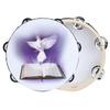 Tambourine Double Row Metal Jingle Handheld Percussion for Church Party20cm
