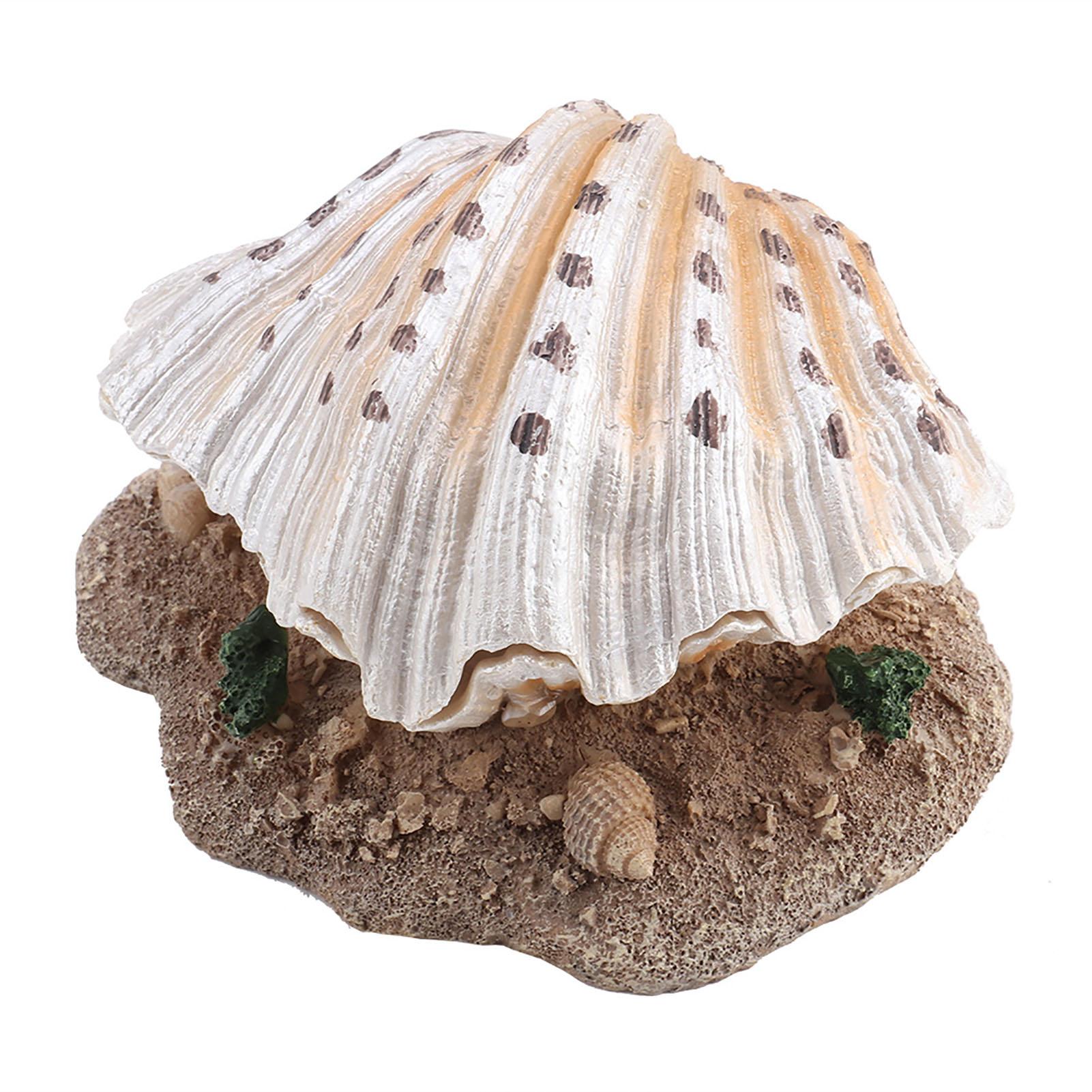 

Aquarium Decoration Coral Reef Aerating Action Ornament Fish Tank Shell Pearl Bubbler Decor