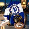 Chelsea F.C Print Blanket - Soft & Comfortable, for Bedroom, Travel, Sofa, Home Decoration - Birthday Christmas Gift for Friend