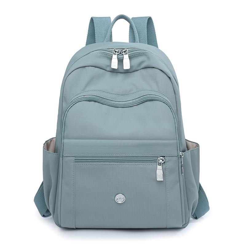 Nylonový dámský batoh Jednobarevný batoh Studentská školní taška