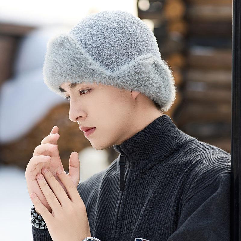 Soft Warm Head Hat Men Women's Autumn Winter New Ear Protection Warm Mongolian Hat Windproof Cold Winter Knitted Cotton Hat