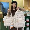 Schoolbag Backpack Lightweight Girls 1011 New High School School Bag Junior High School Students Ins High Quality College Women's and Men's Bag