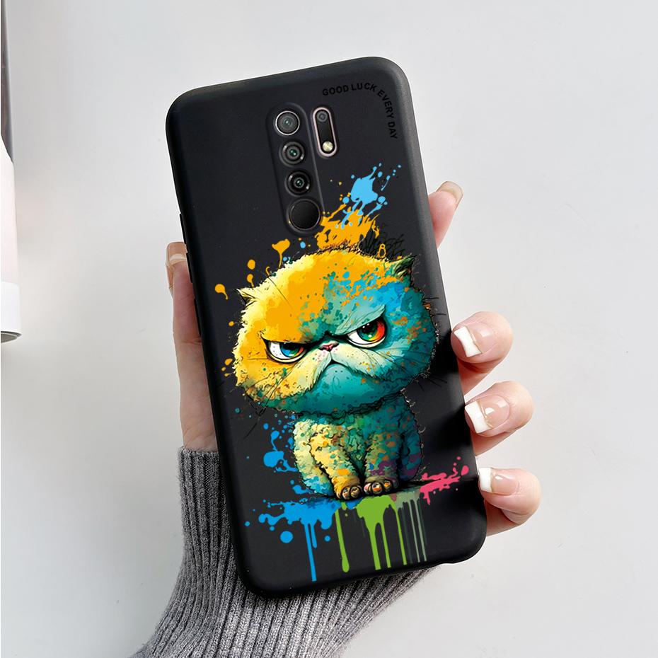 For Xiaomi Redmi 9 Cute Cartoon Cover For Xiaomi Poco M2 Reloaded Phone Coque For Xiaomi Redmi 9 Prime Soft Protective Covers