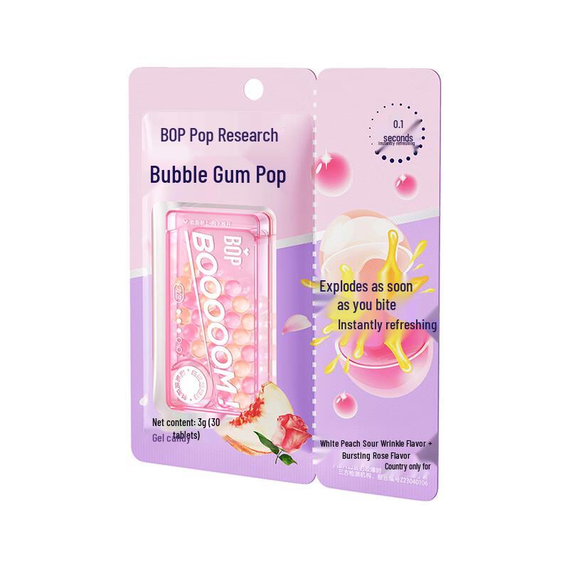 bop P Pop Doppelgeschmack Frischer Atem Kaugummikügelchen