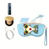1pc Silicone Glasses Bag Portable Sunglass Storage Bag Glasses Glasses Case Hanging Large Capacity Glasses Bag