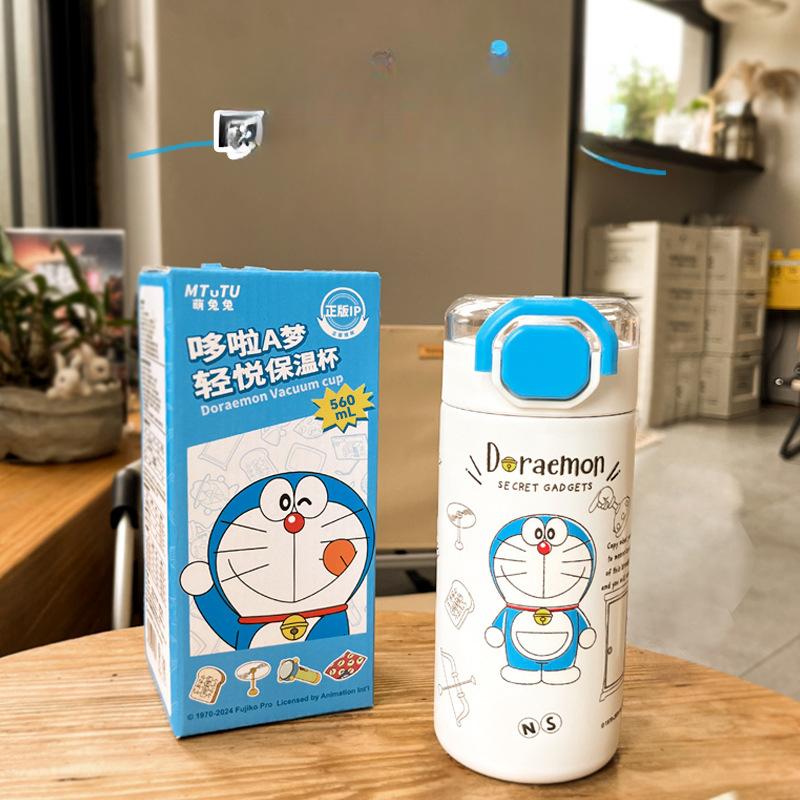 Doraemon Thermos Cup Coffee Cup Stainless Steel Large Capacity Thermos Cup Women's Water Cup High Appearance Level Ice Bully Cup