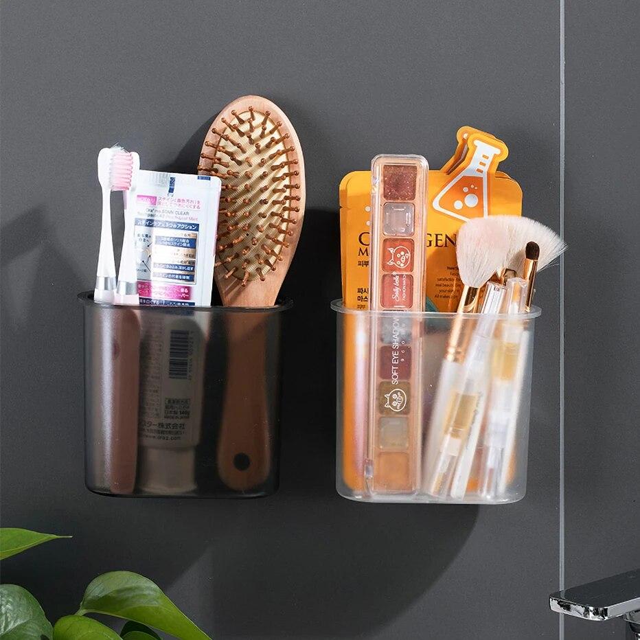 Łazienka naścienna szczoteczka do zębów uchwyt na pastę do zębów Dental pudełko do przechowywania kosmetyków kuchenne pałeczki łyżka do przechowywania organizator stojaków