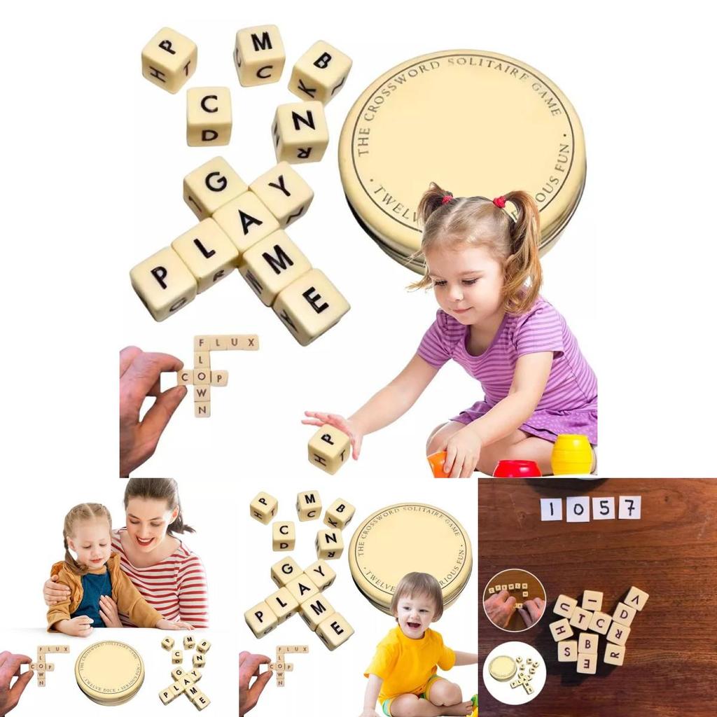 Classic Crossword Solitaire Game Crafted From Durable Plastic For Endless Entertainment